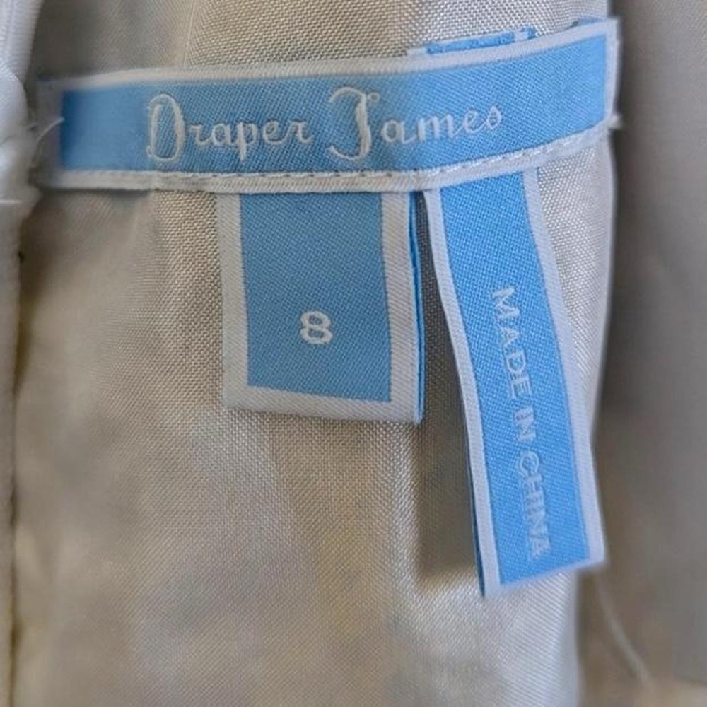 Draper James Goldenrod Embroidery Dress Size 8 Floral Yellow Green - Picture 5 of 5